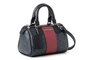 Vince Camuto Bolso de mano Monogrammed Negro, Burdeos Polivinilo 21x13x13 cm